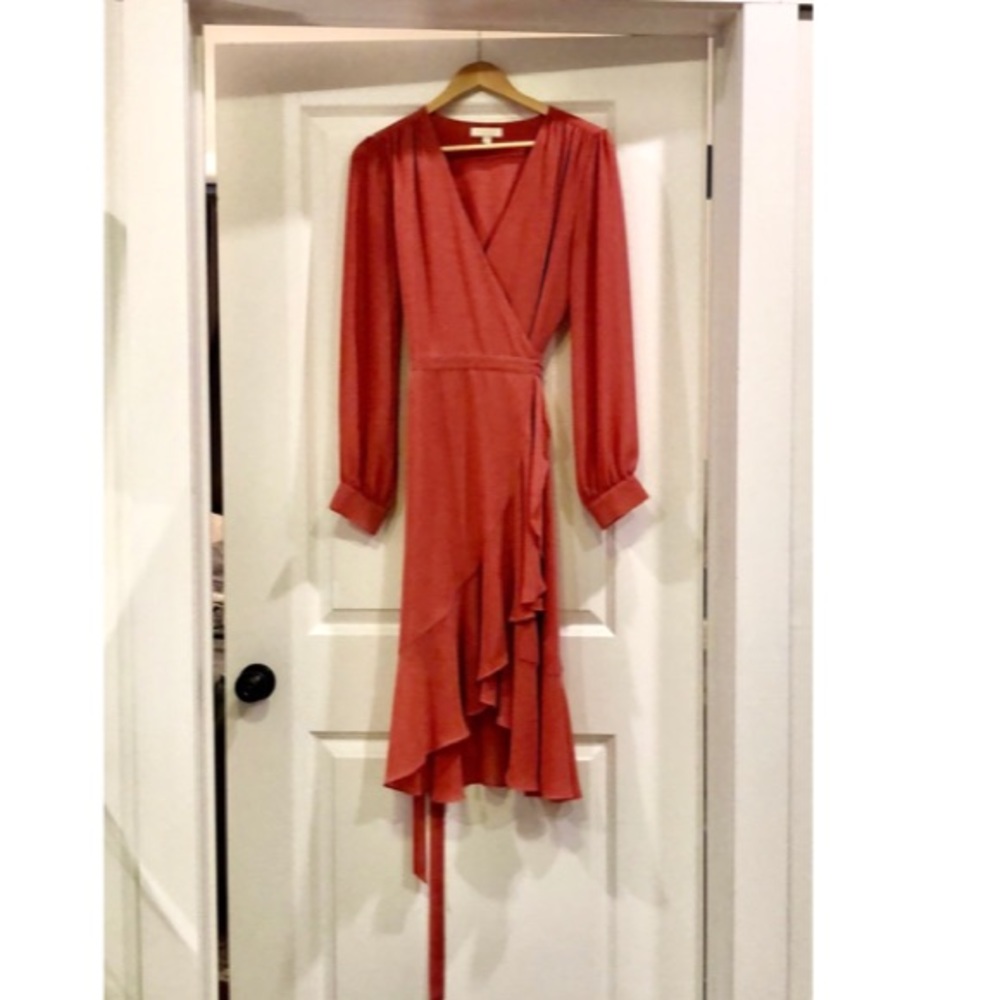Yumi Kim Pink Coral Wrap Dress